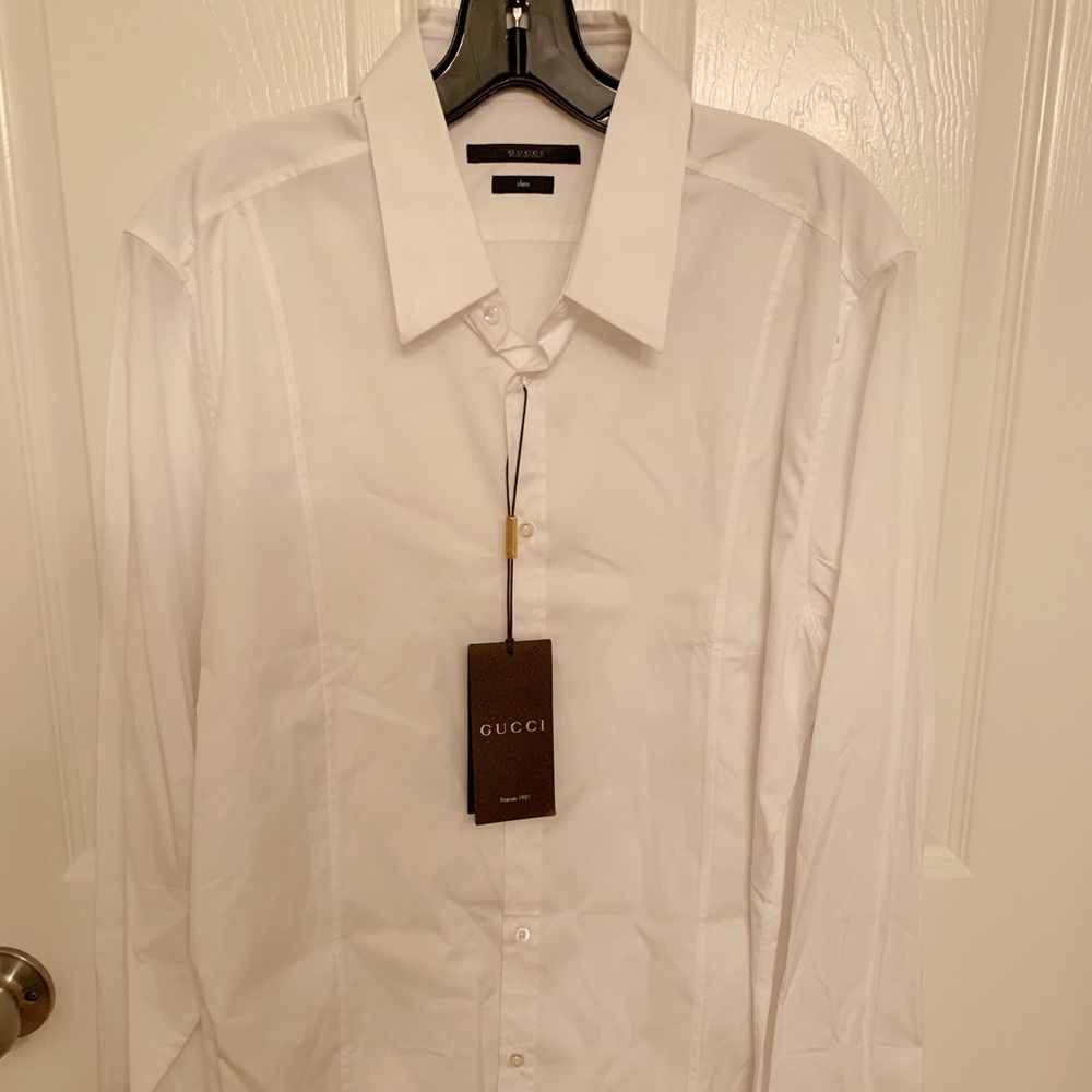 Gucci men’s white white slim fit 17